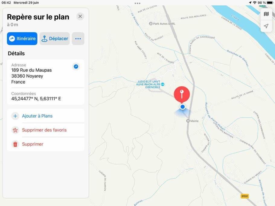 La Dent Du Loup A La Campagne, Proche De Grenoble Villa Noyarey Eksteriør billede
